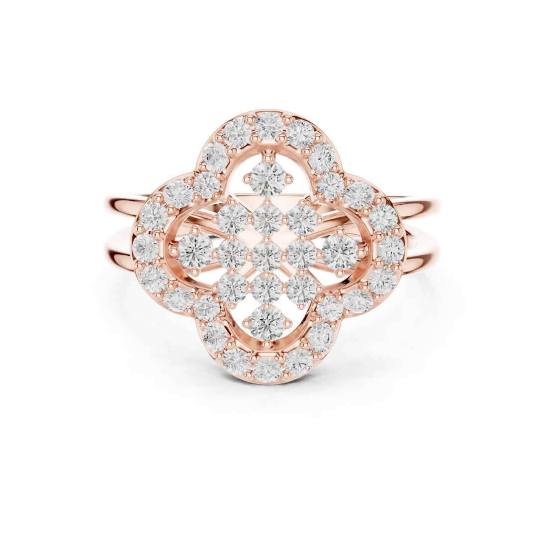  Rose Gold Serenade Echo Blossom Cocktail Ring Right View