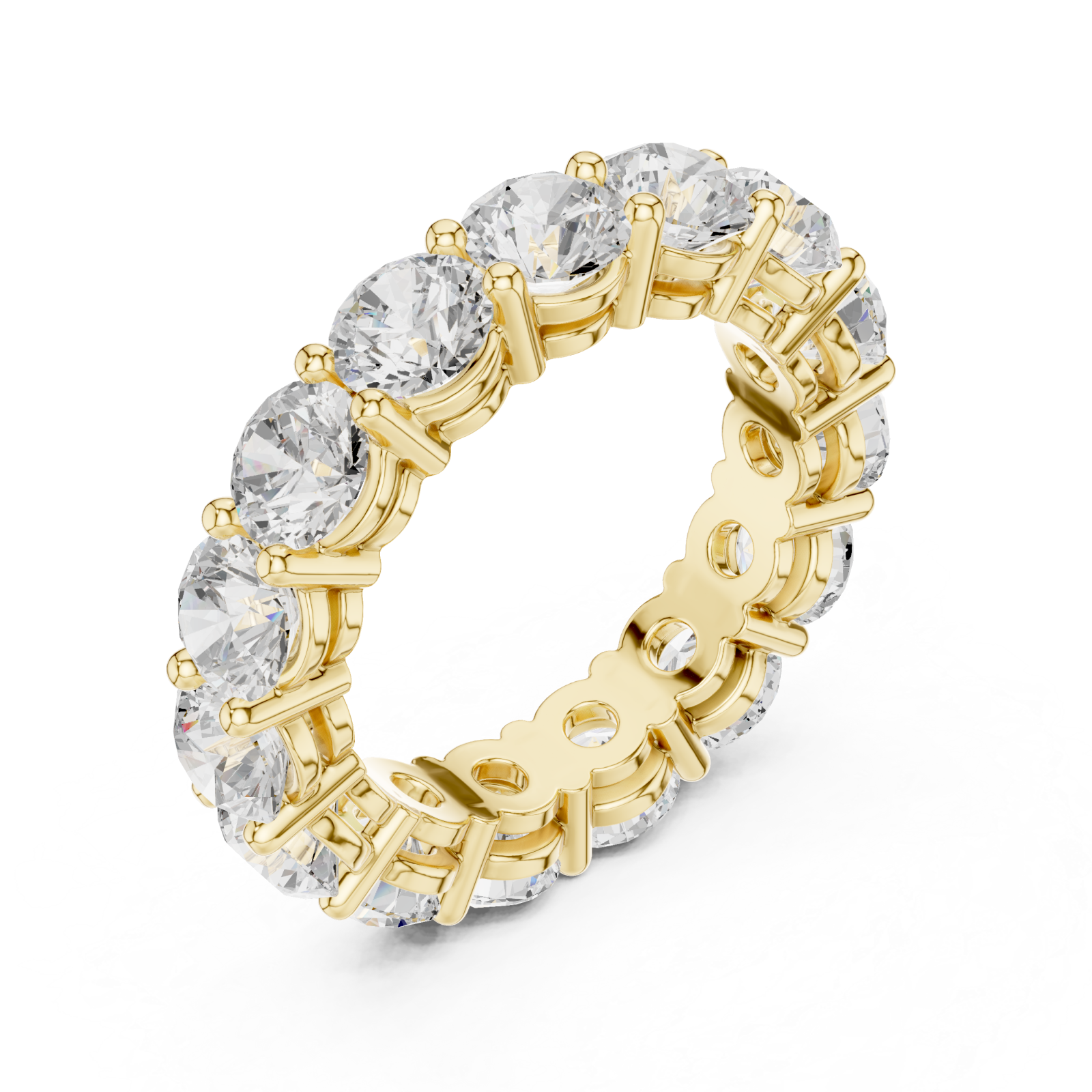 Gold Everlasting Brilliance Band Ring Right View