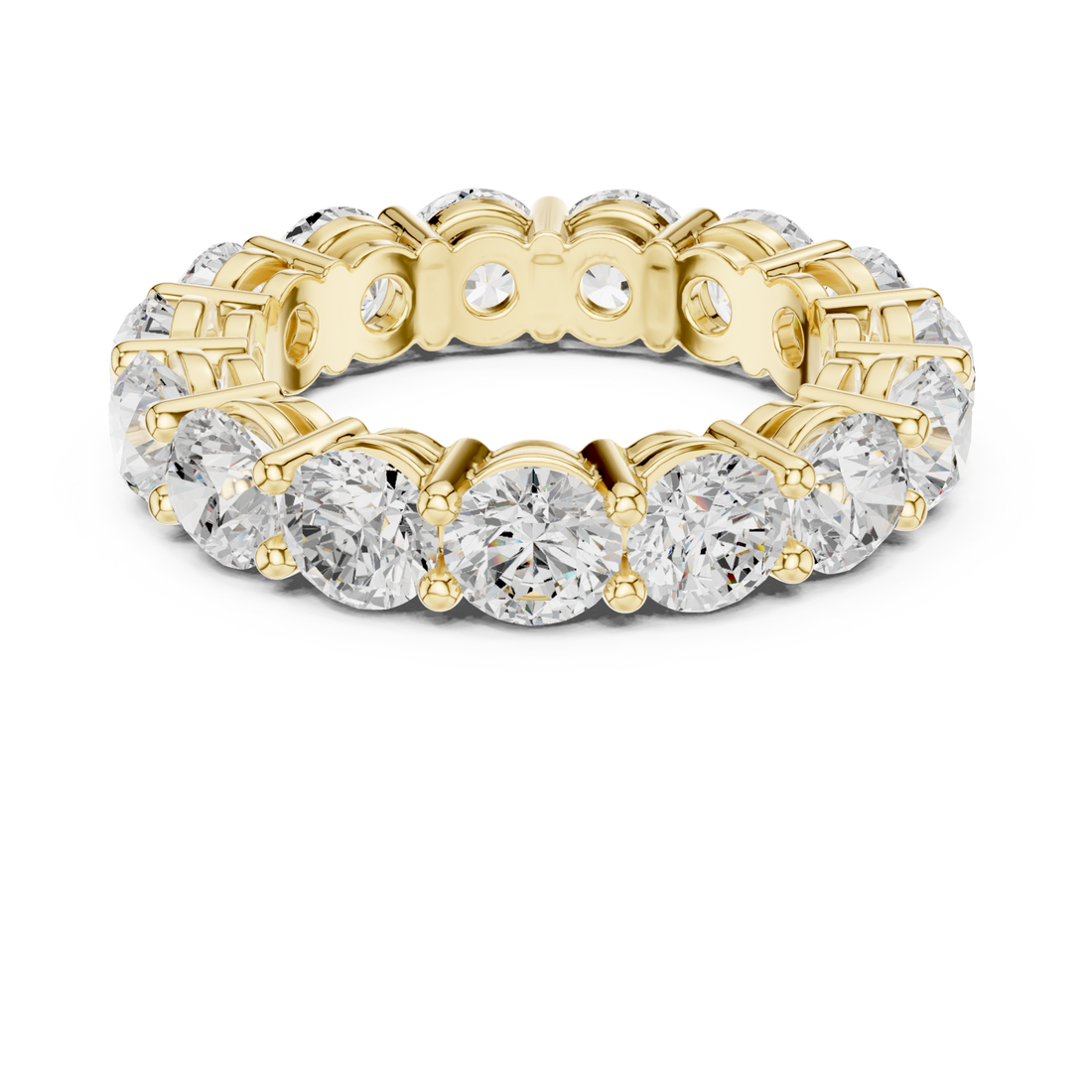 Gold Everlasting Brilliance Band Ring Right View