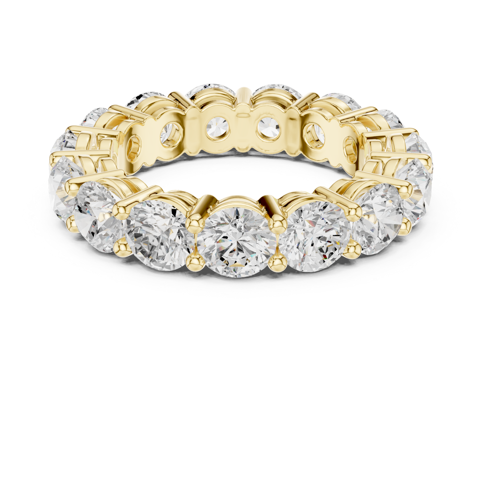  Gold Everlasting Brilliance Band Ring Front View