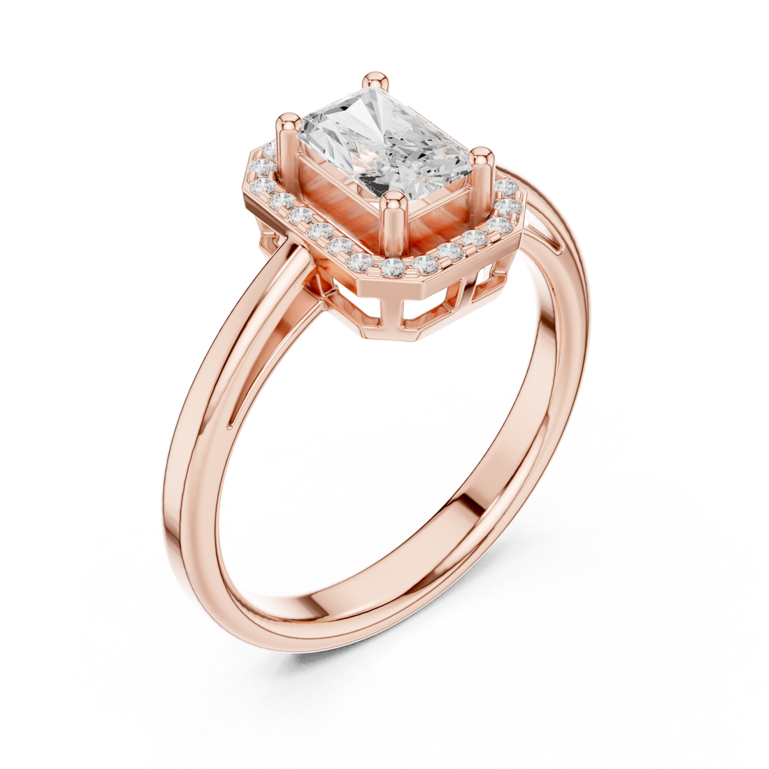  Rose Gold Empress Radiance Regal Grand Ring Right View