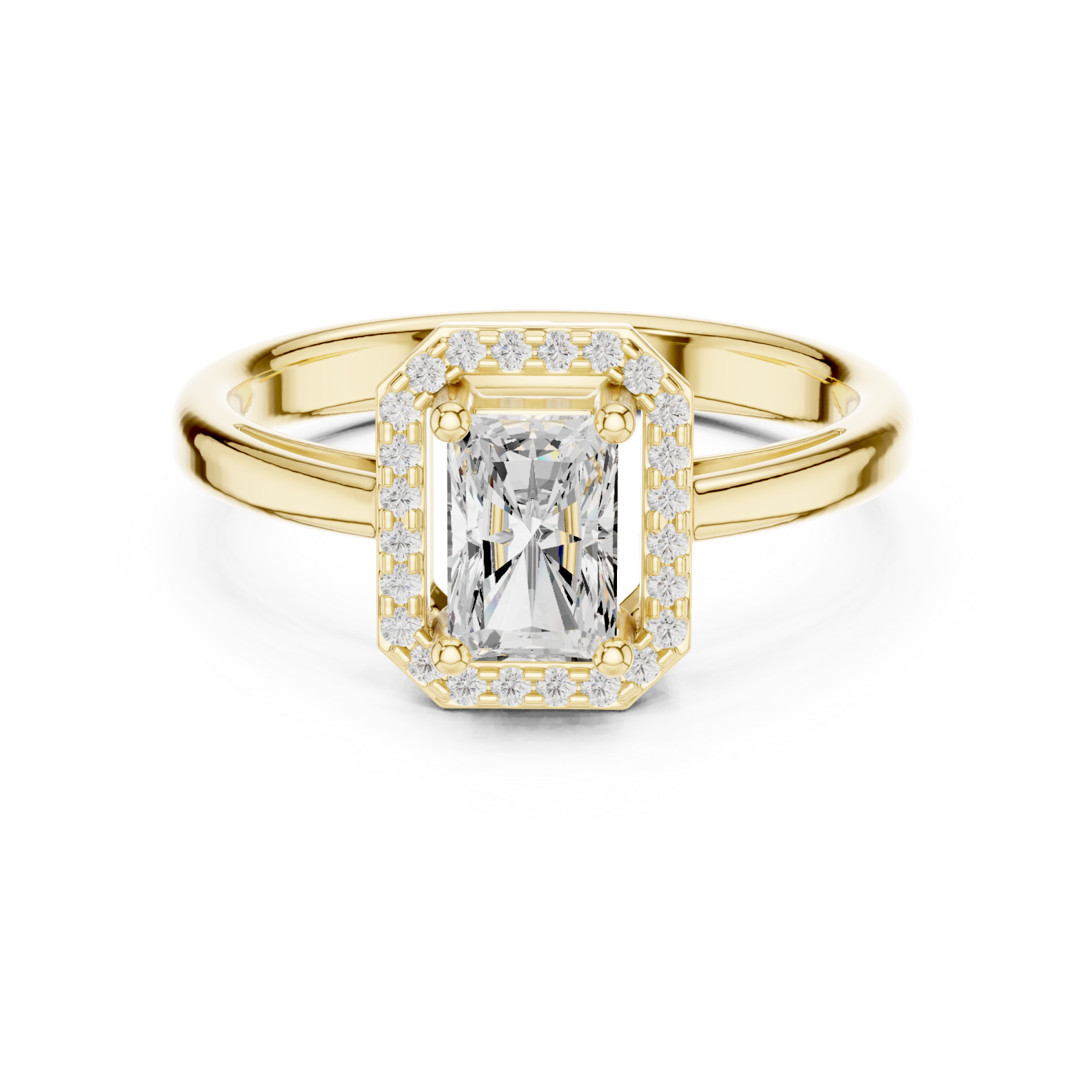  Gold Empress Radiance Regal Grand Ring Front View