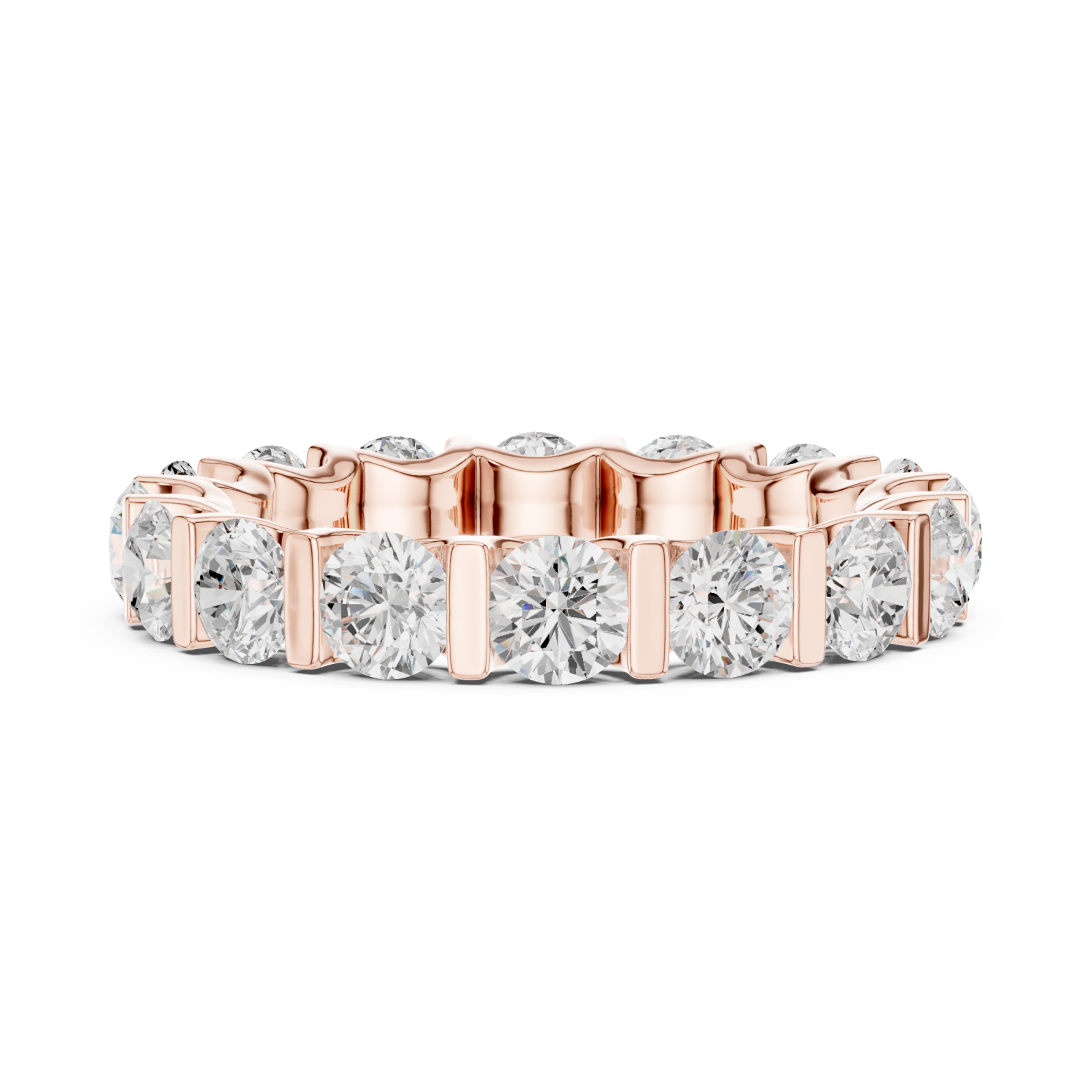  Rose Gold Pure Grace Mosaic Ring Side View