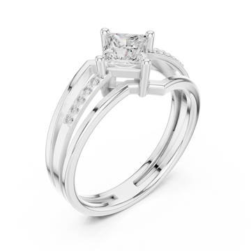  White Gold The Radiant Silhouette Harmonia Band Right View