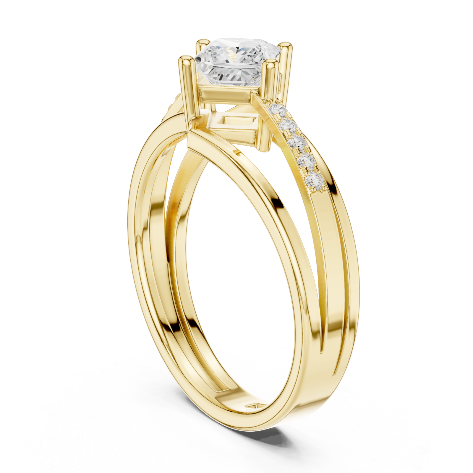  Gold The Radiant Silhouette Harmonia Band Left View