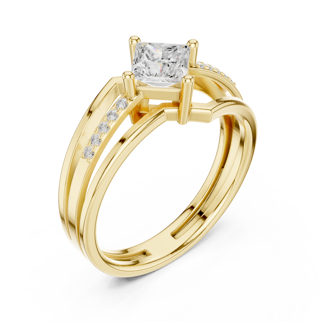 Gold The Radiant Silhouette Harmonia Band Right View