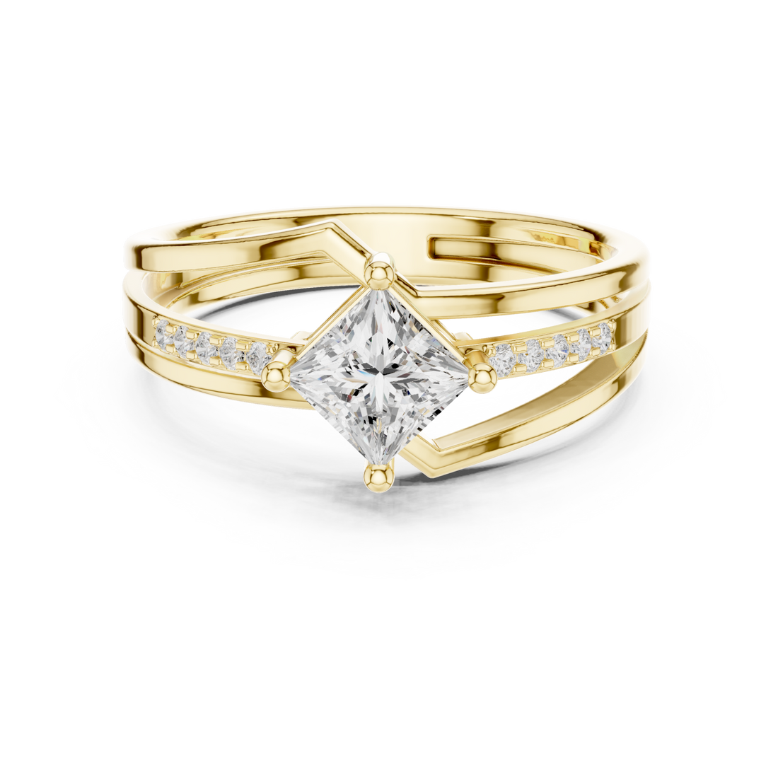 Gold The Radiant Silhouette Harmonia Band Right View