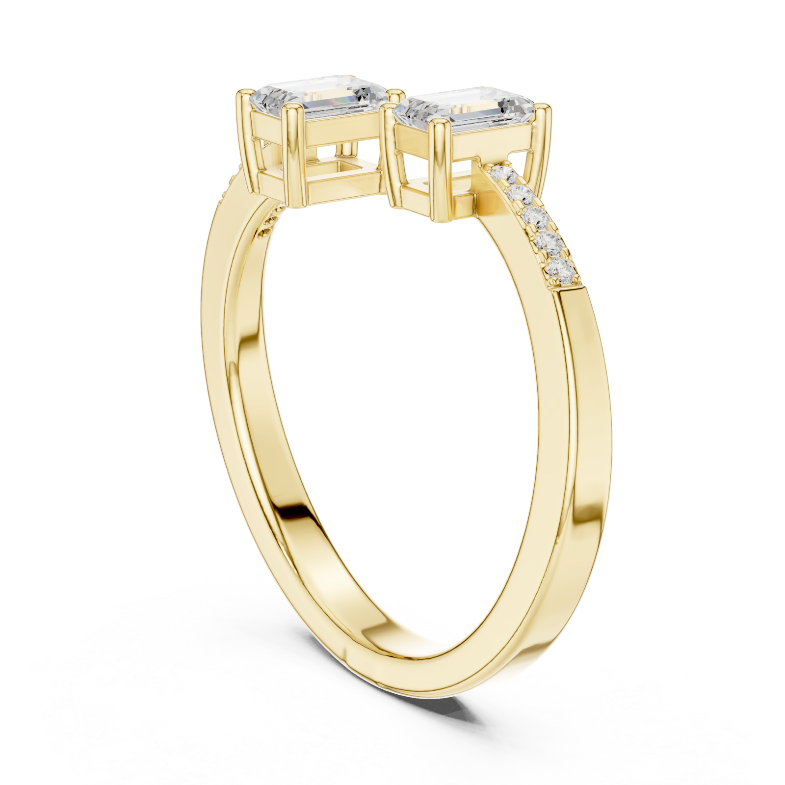  Gold Twilight Promise Duo Ring Left View