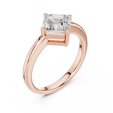  Rose Gold Timeless Luxe Prism Statement Solitaire Ring Right View