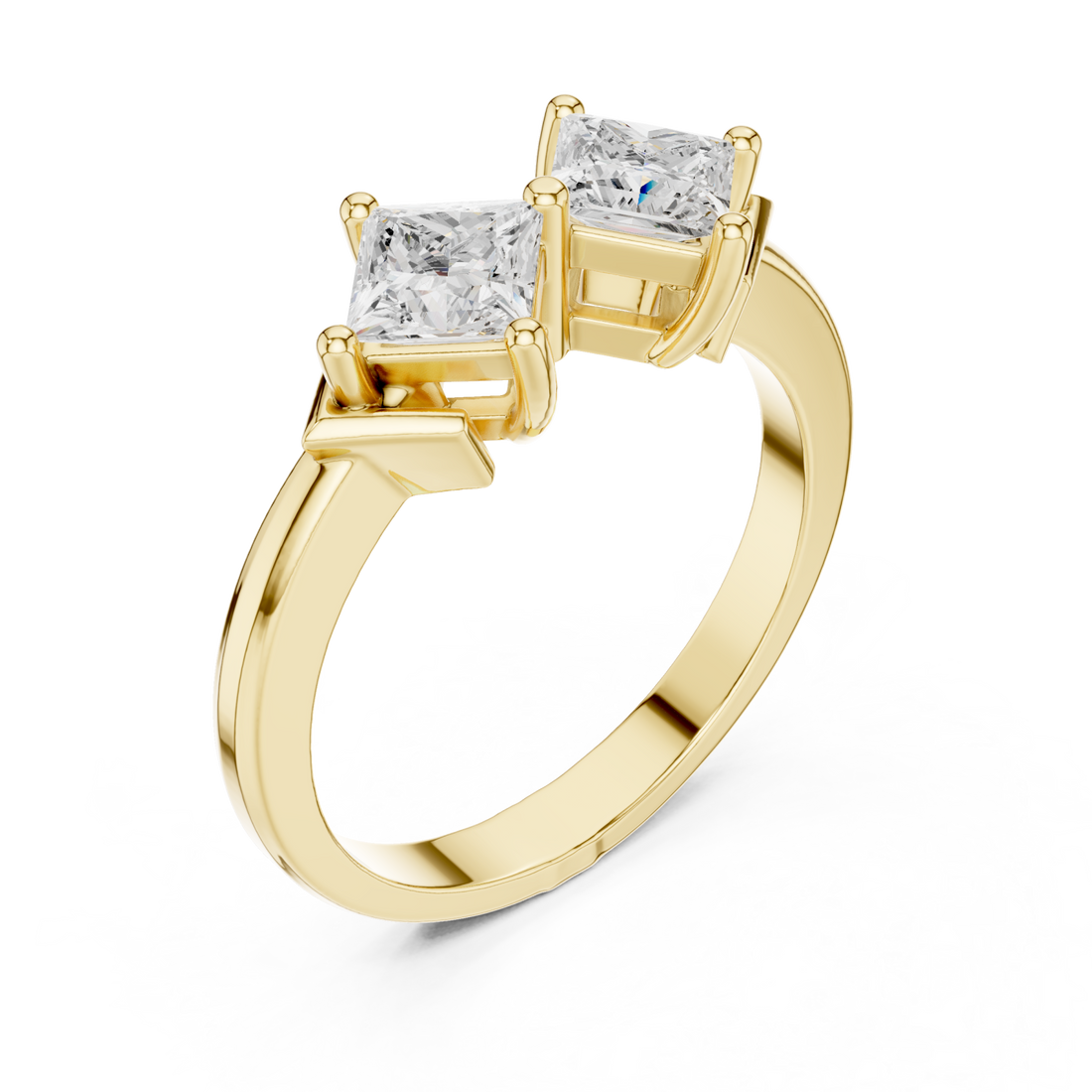 Gold Graceful Double Radiance Statement Band Right View