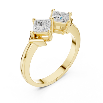 Gold Graceful Double Radiance Statement Band Right View