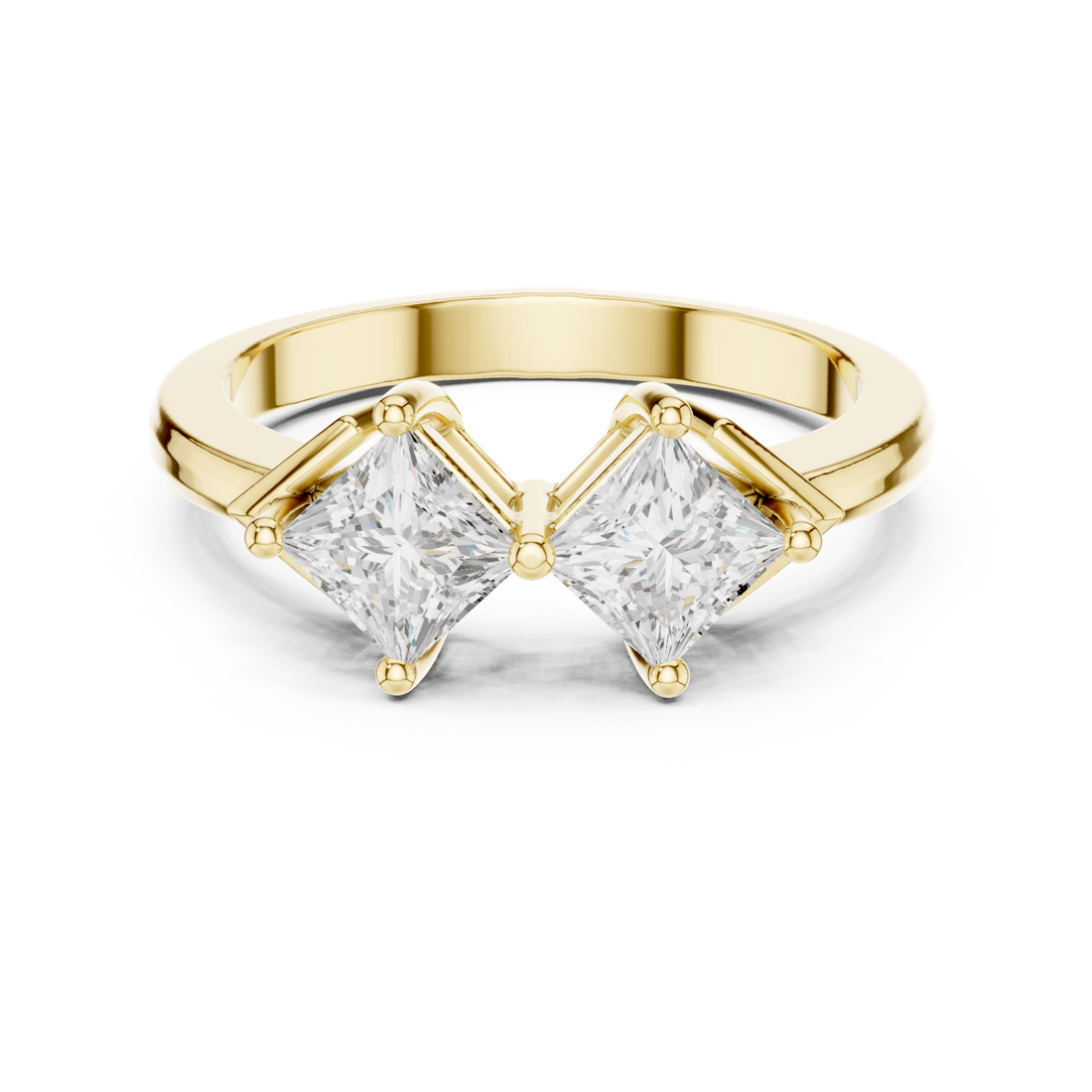 Gold Graceful Double Radiance Statement Band Right View
