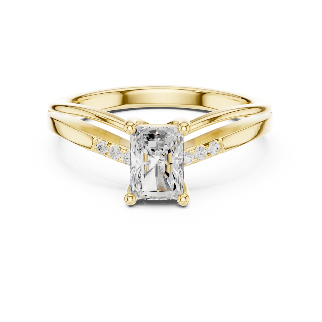 Gold Pure Embrace Classic Band Ring Right View