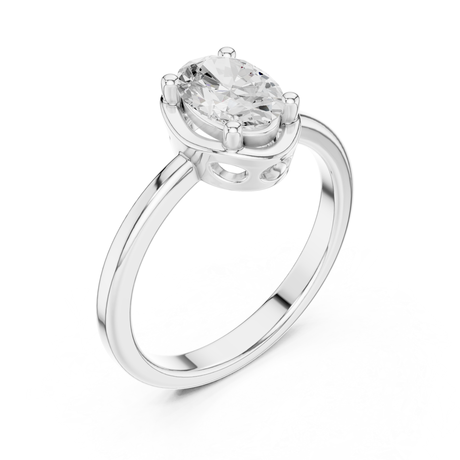  White Gold Dawnlight Emboldened Modern Statement Ring Right View