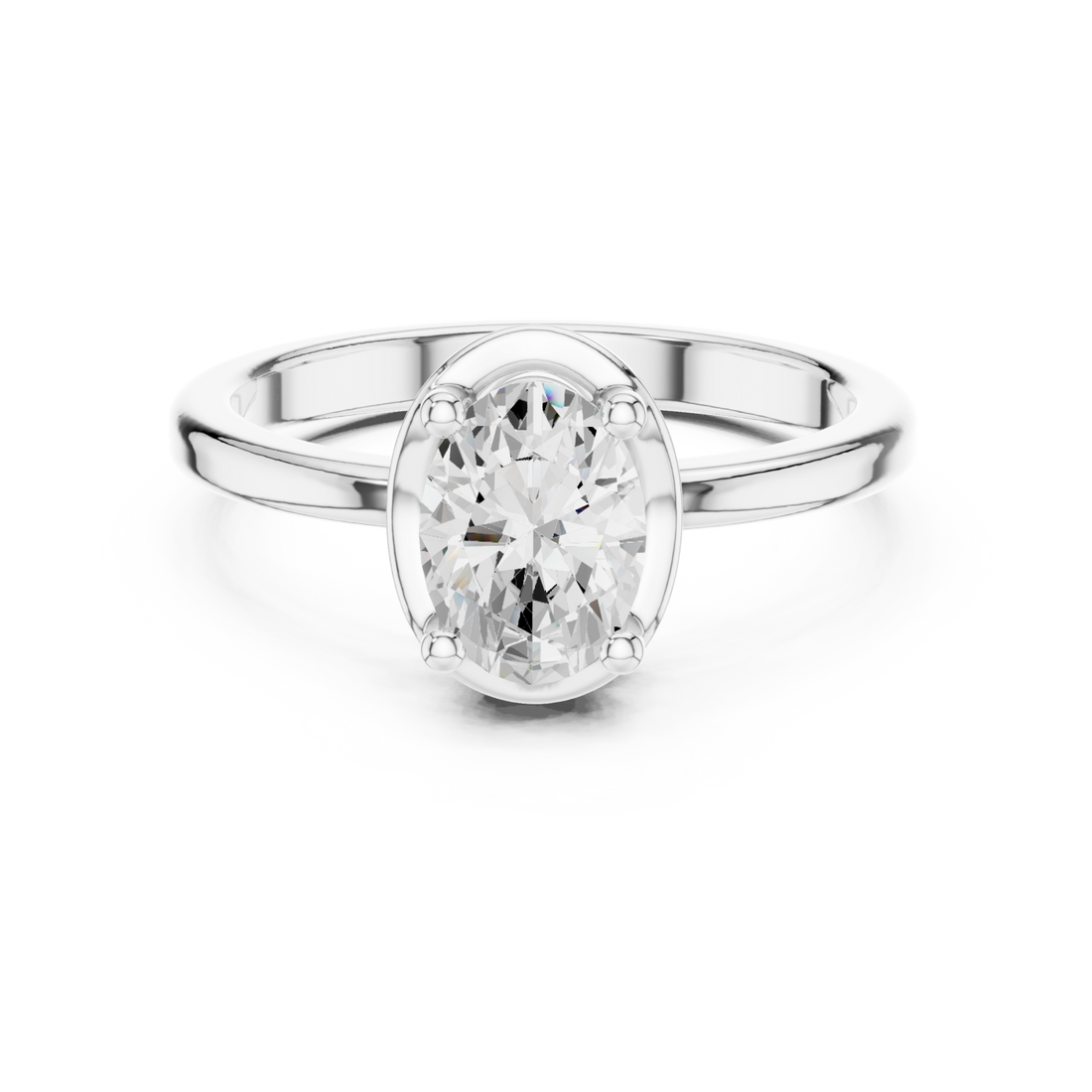  White Gold Dawnlight Emboldened Modern Statement Ring Right View