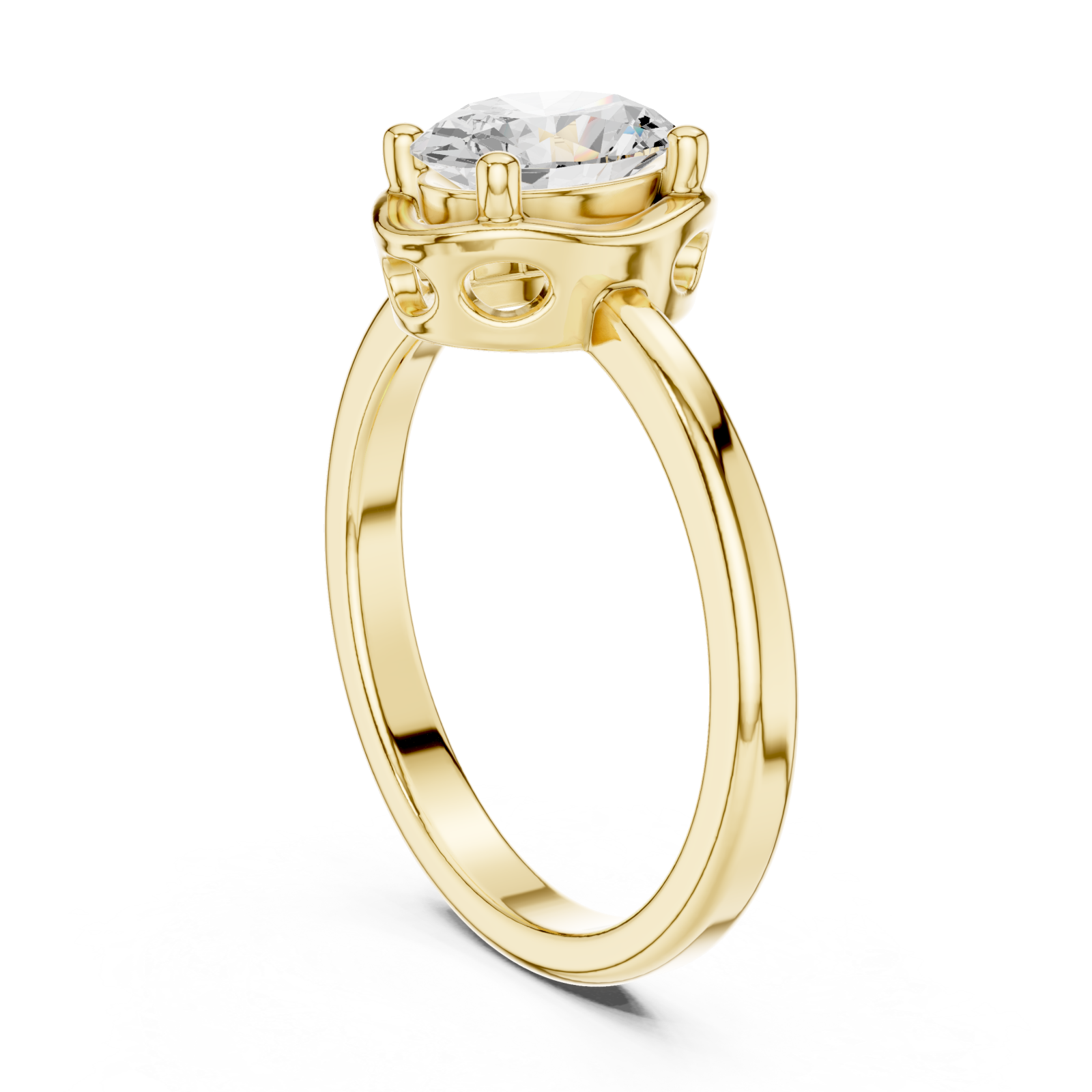  Gold Dawnlight Emboldened Modern Statement Ring Left View