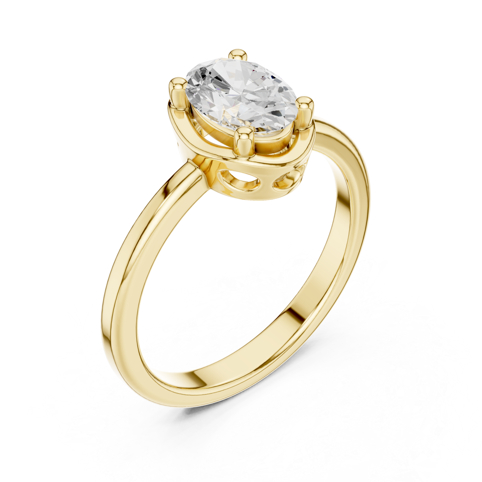 Gold Dawnlight Emboldened Modern Statement Ring Right View