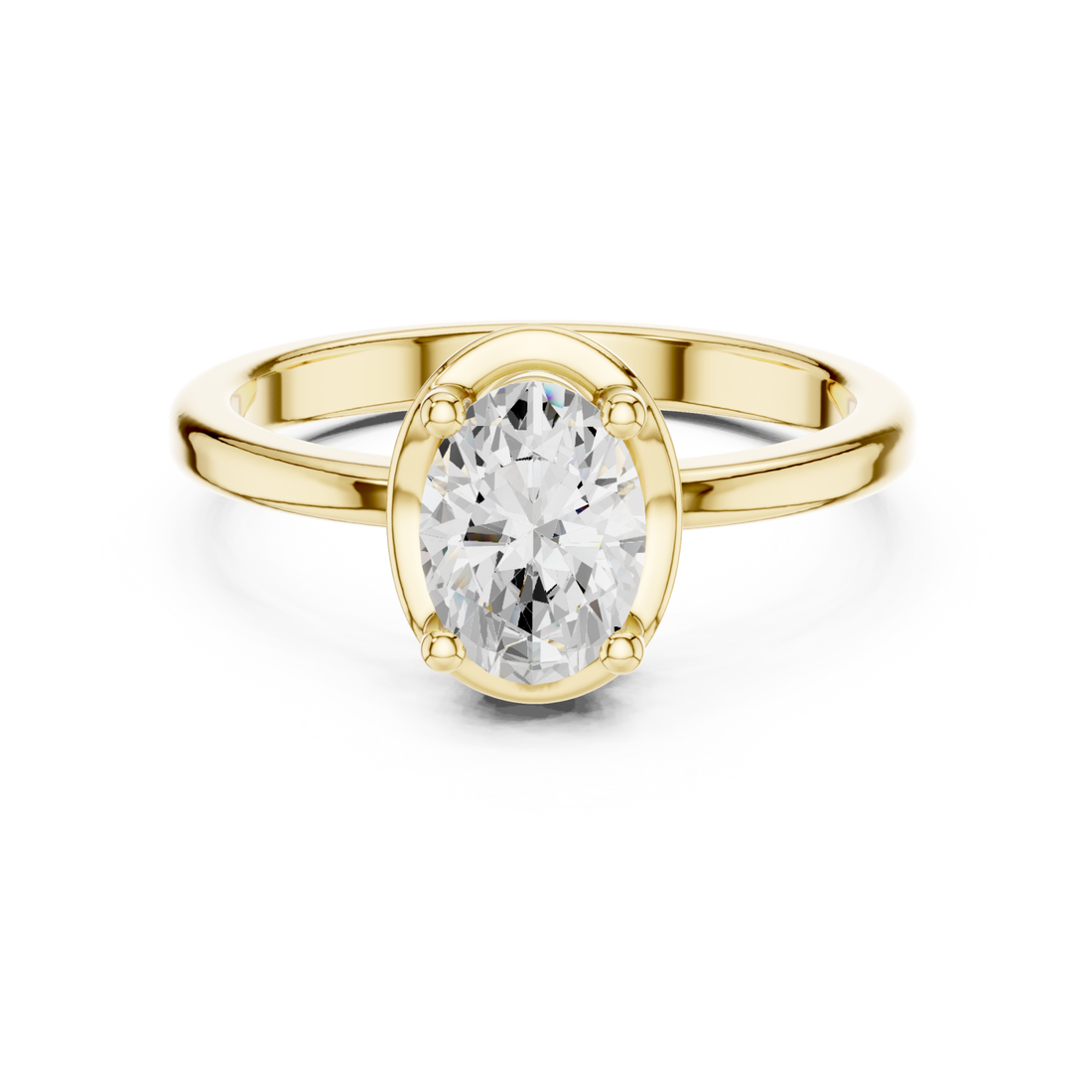 Gold Dawnlight Emboldened Modern Statement Ring Right View