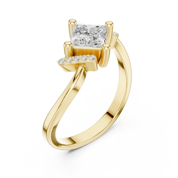 Gold Celestial Prism Radiance Ring Right View