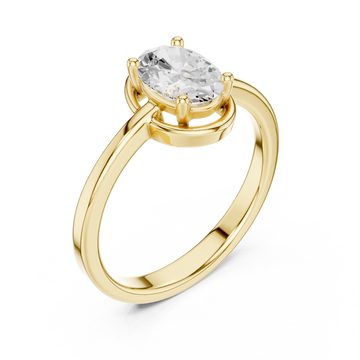 Gold Celestial Aura Sparkle Ring Right View