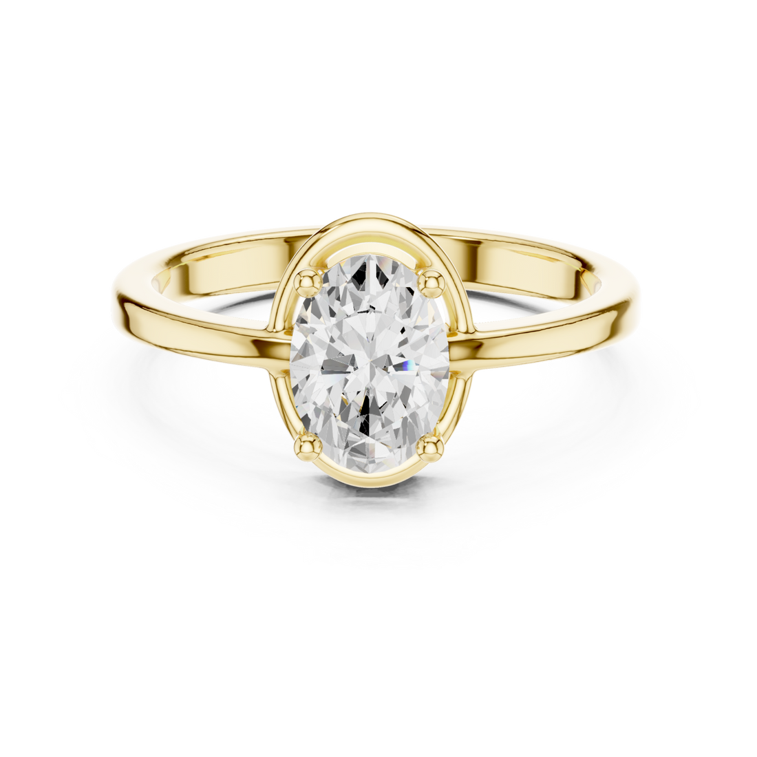 Gold Celestial Aura Sparkle Ring Right View