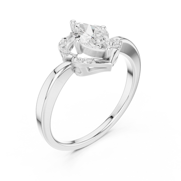  White Gold Radiant Flourish Royale Band Right View
