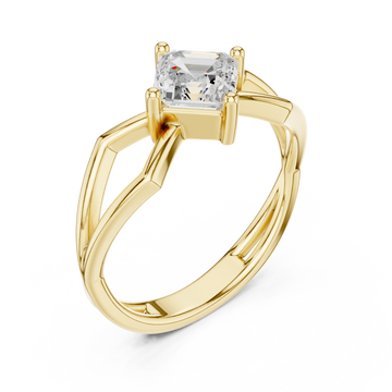 Gold Enchanted Dreamline Signature Solitaire Ring Right View