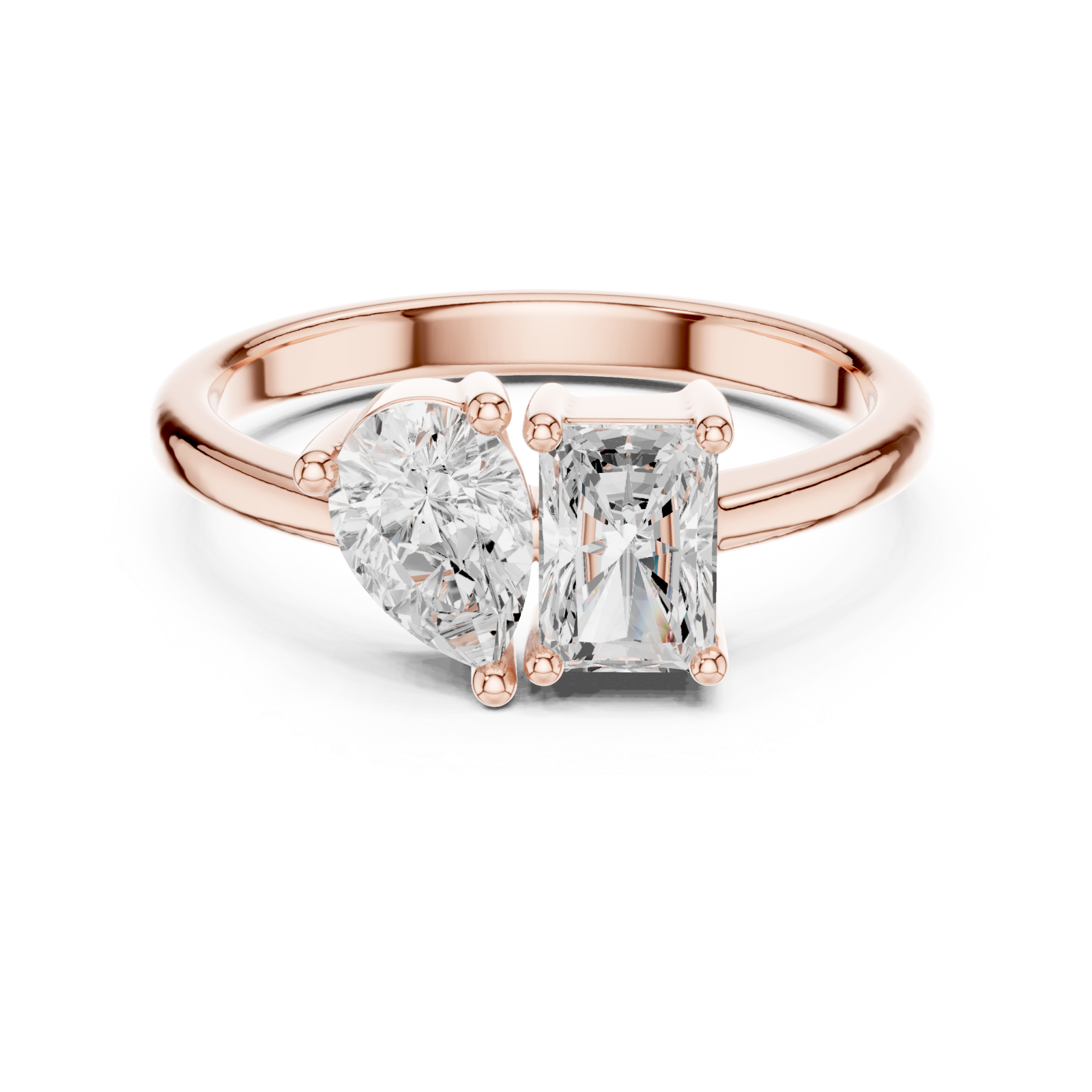  Rose Gold Celestial Embrace Statement Band Front View