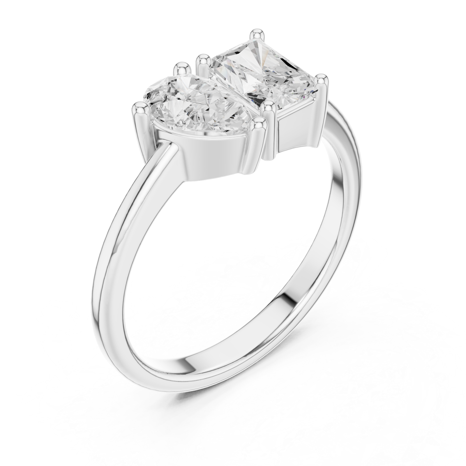  White Gold Celestial Embrace Statement Band Right View