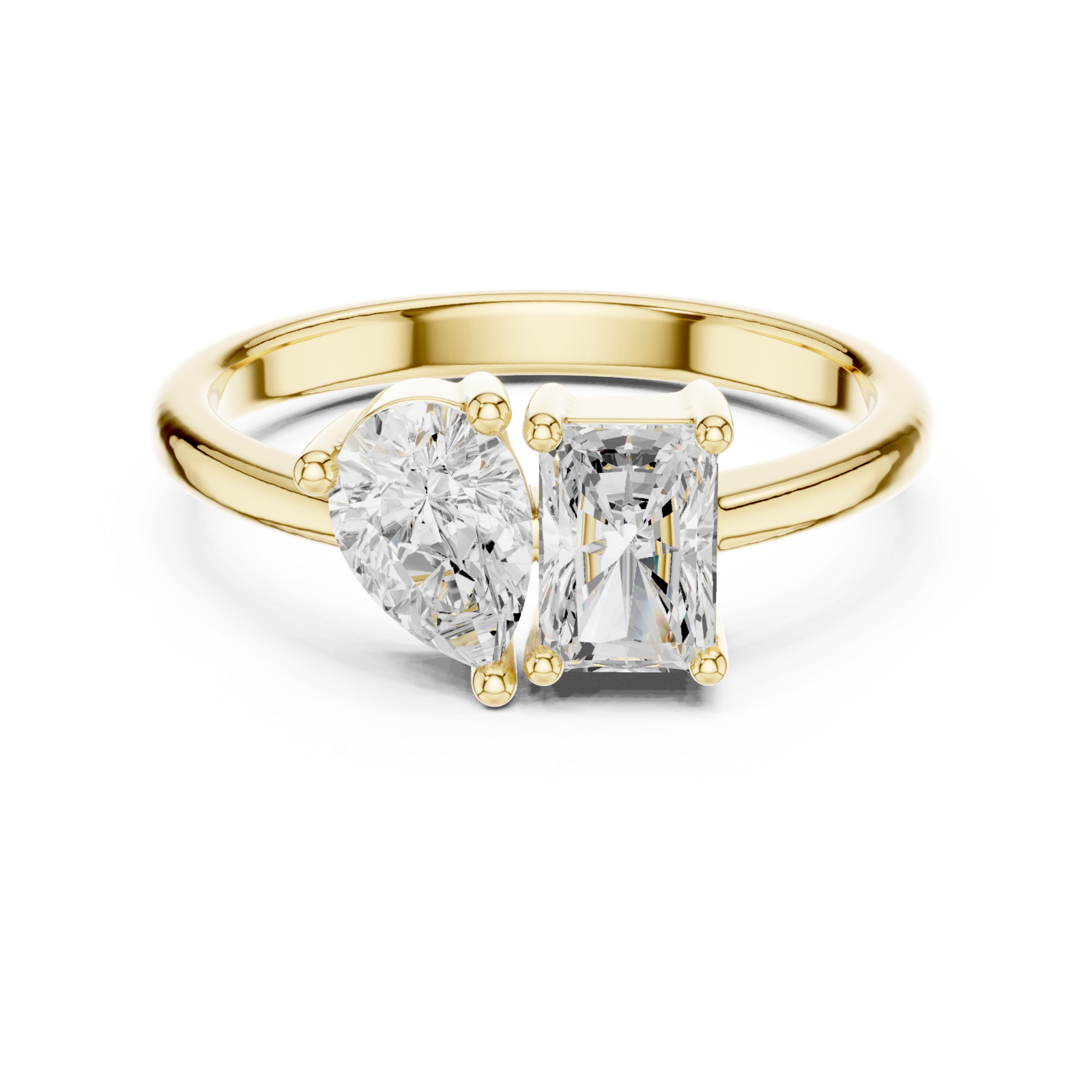  Gold Celestial Embrace Statement Band Front View