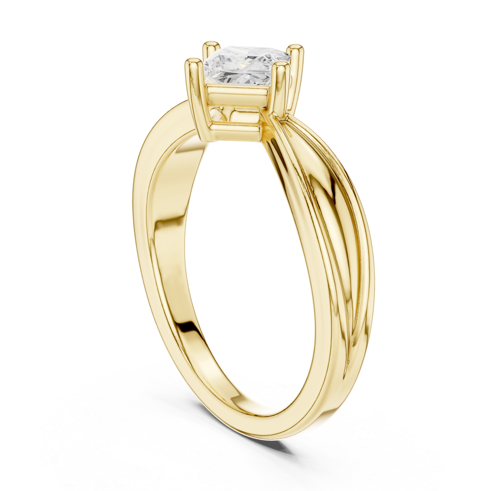  Gold Blissful Unity Promise Ring Left View