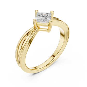 Gold Blissful Unity Promise Ring Right View