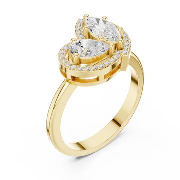 Gold Embrace Blossom Statement Band Right View