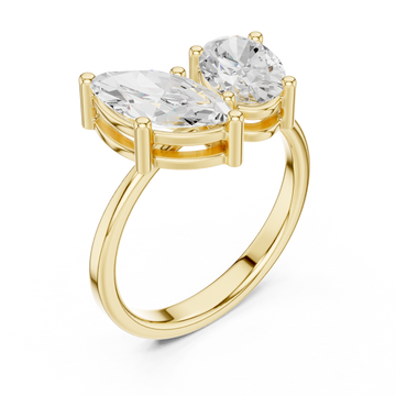 Gold Infinite Radiance Overlap Ring Right View