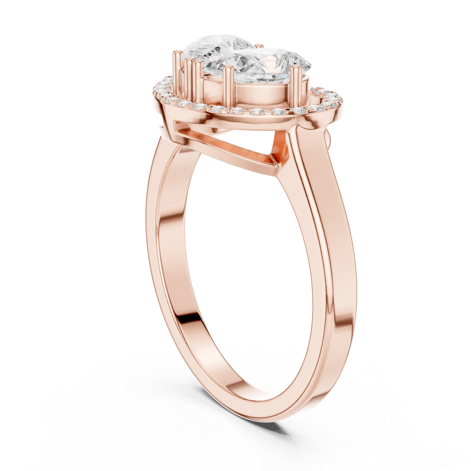  Rose Gold Eternal Bond Refined Keepsake Band Left View