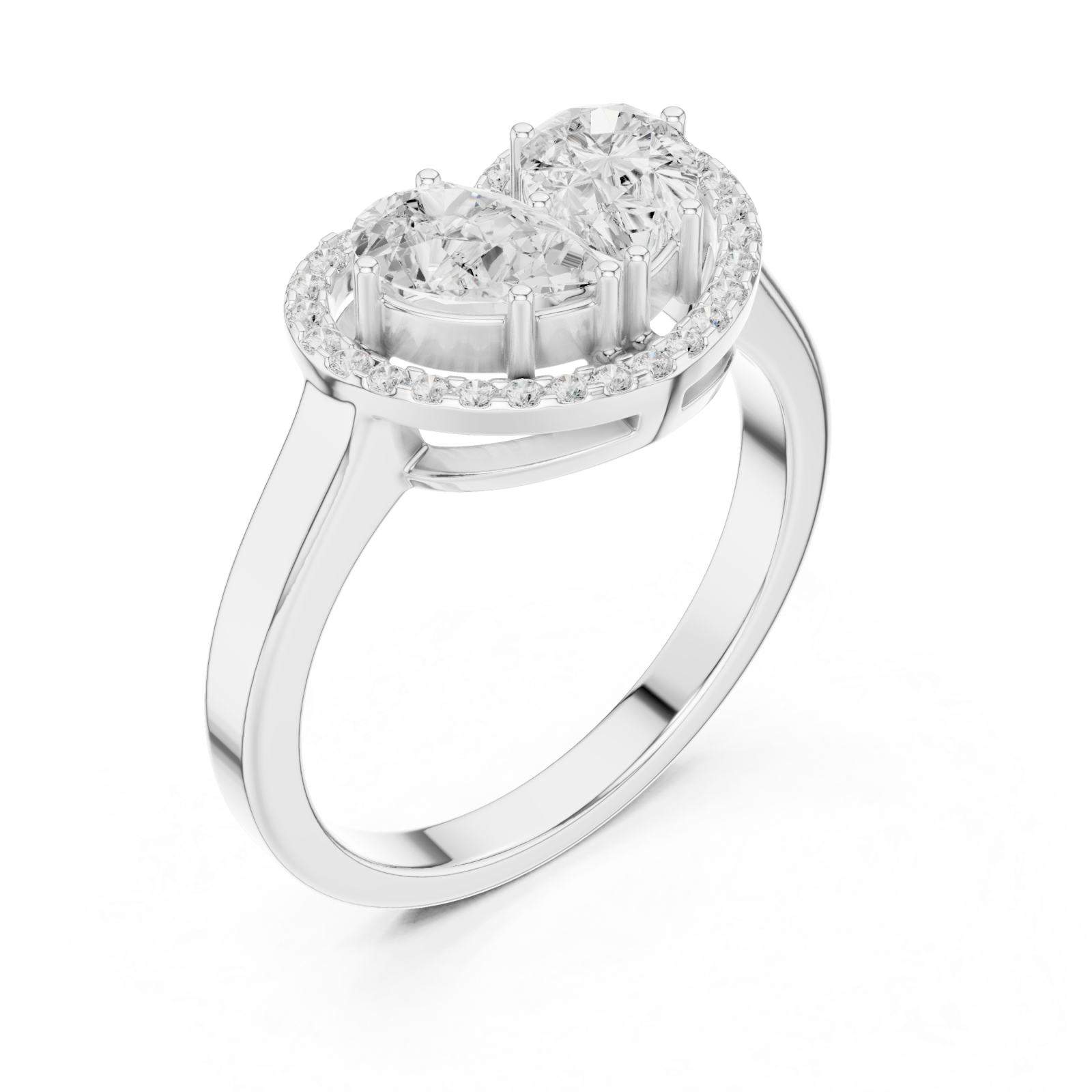  White Gold Eternal Bond Refined Keepsake Band Right View
