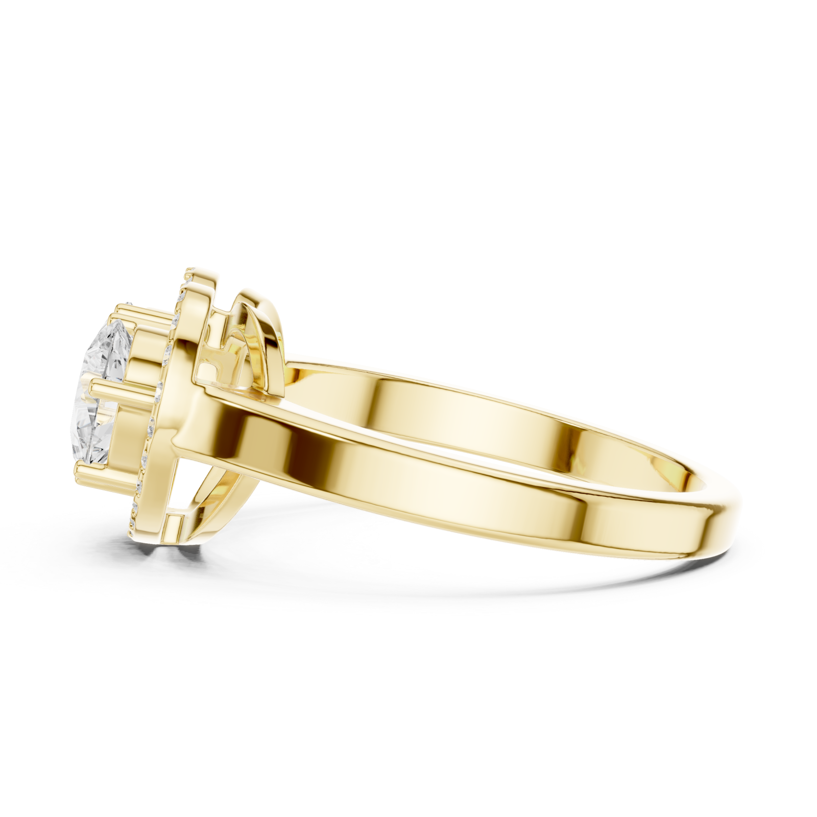  Gold Eternal Bond Refined Keepsake Band Side View