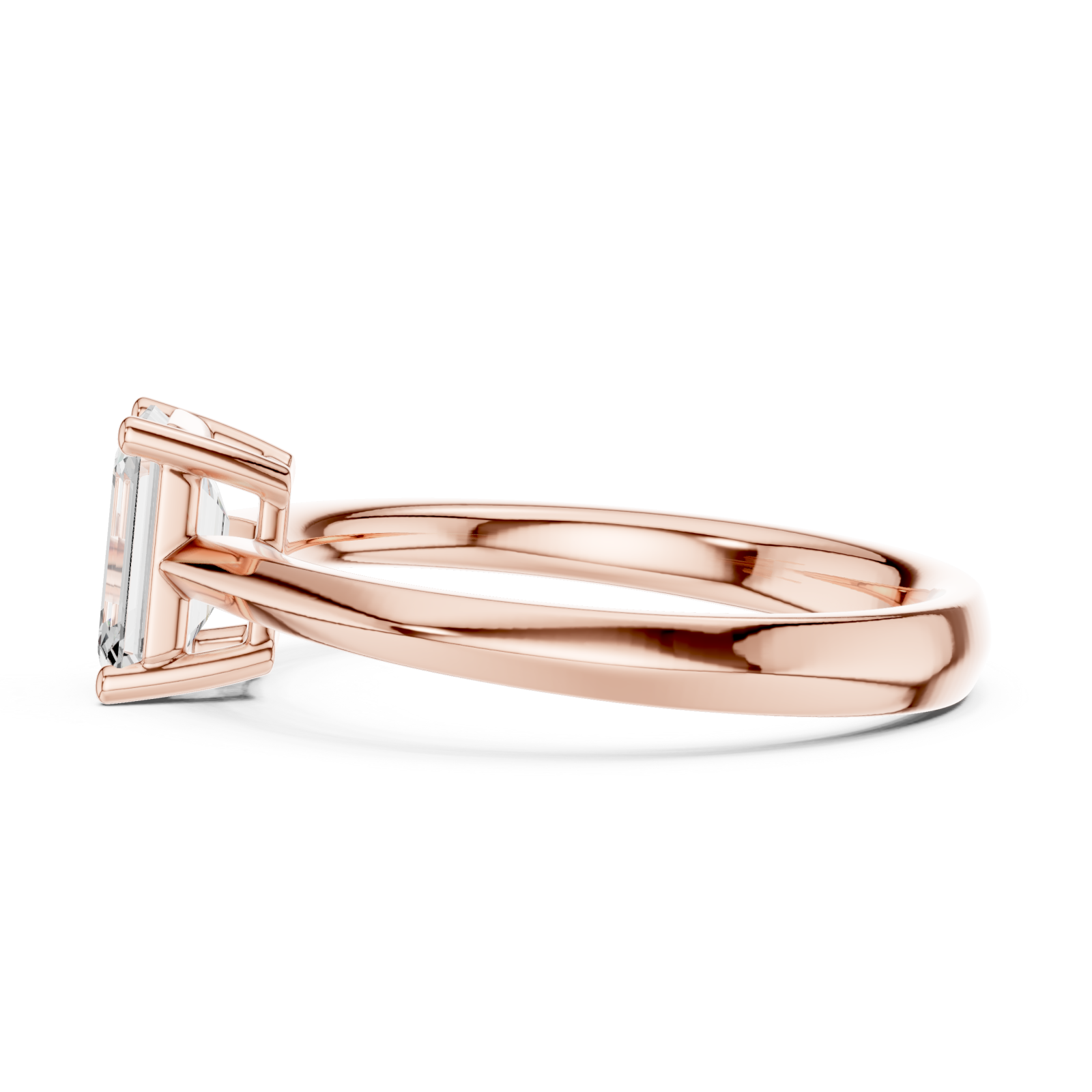  Rose Gold Radiant Embrace Serenity Band Side View