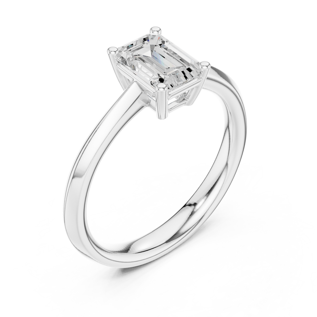  White Gold Radiant Embrace Serenity Band Right View