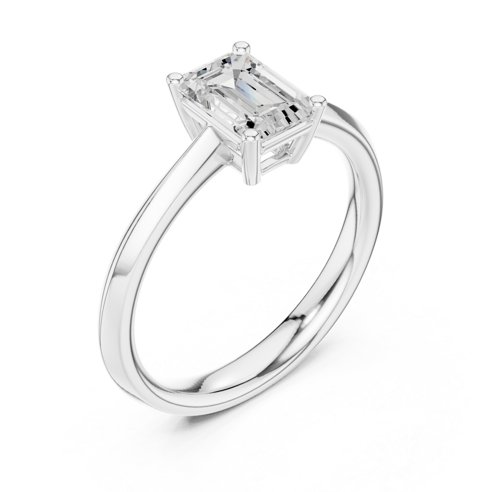  White Gold Radiant Embrace Serenity Band Right View