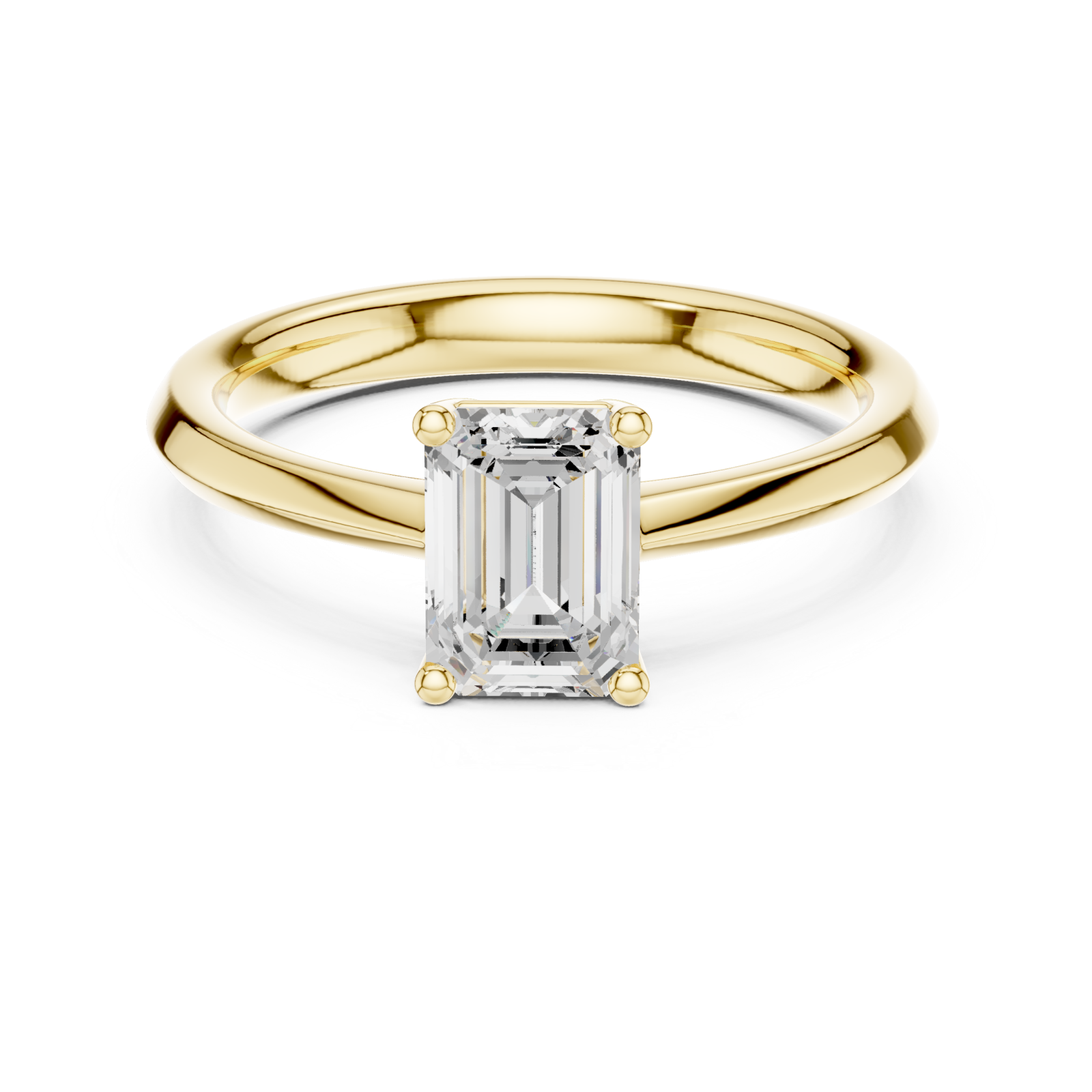  Gold Radiant Embrace Serenity Band Front View