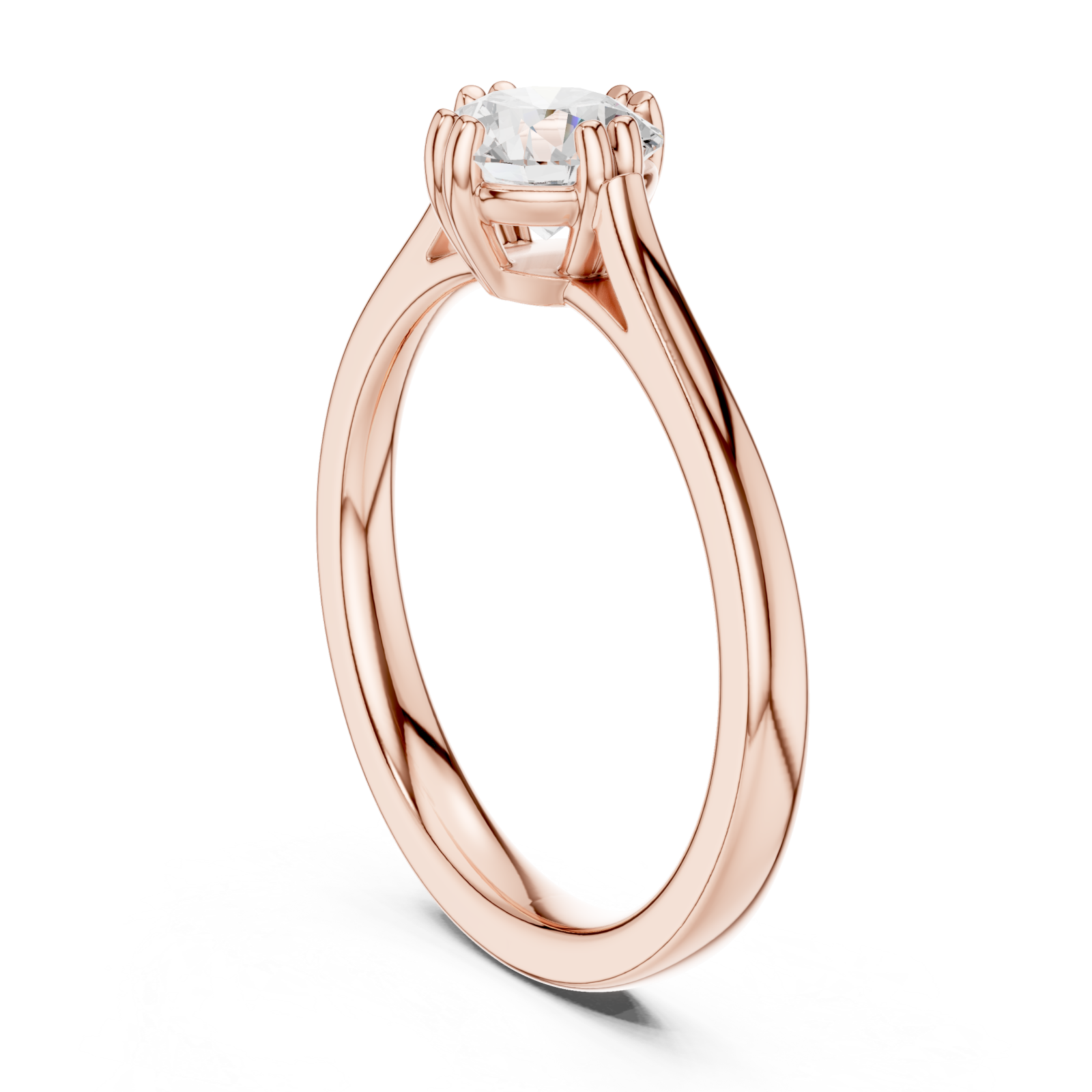  Rose Gold Celestial Whisper Ring Left View