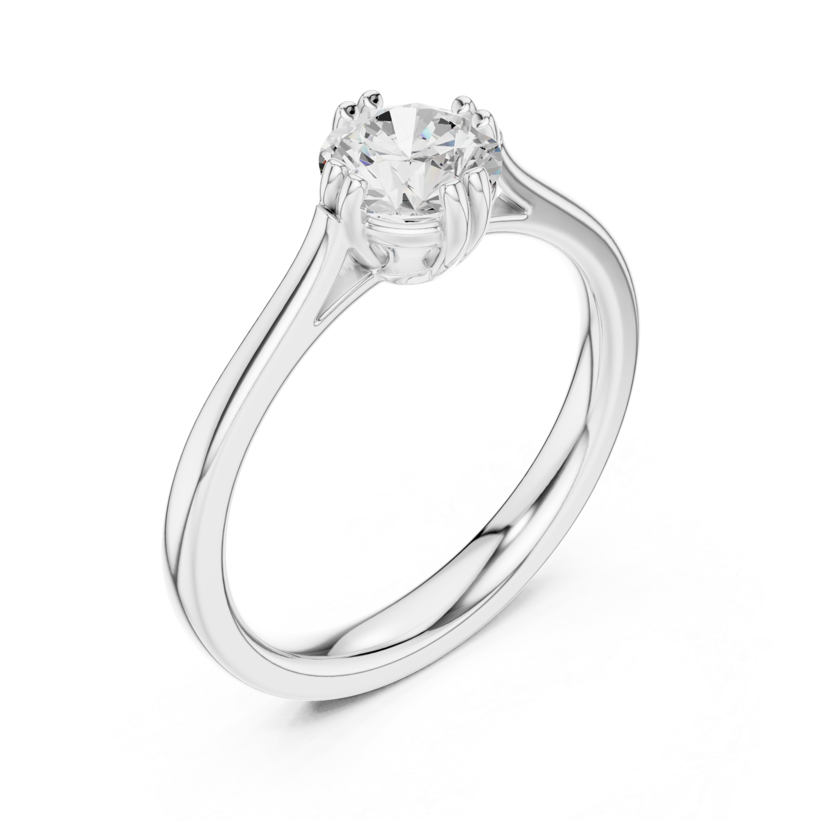  White Gold Celestial Whisper Ring Right View