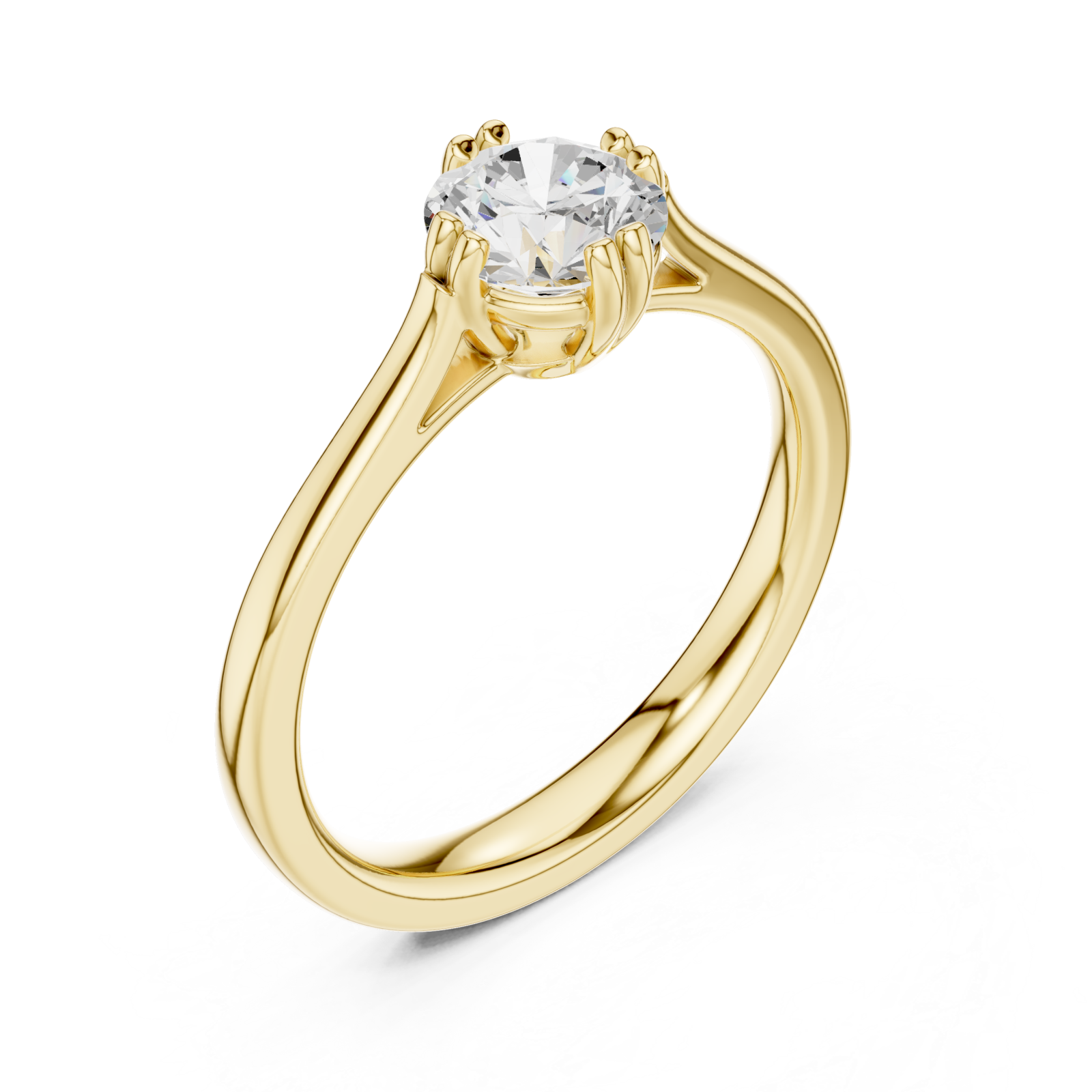 Gold Celestial Whisper Ring Right View