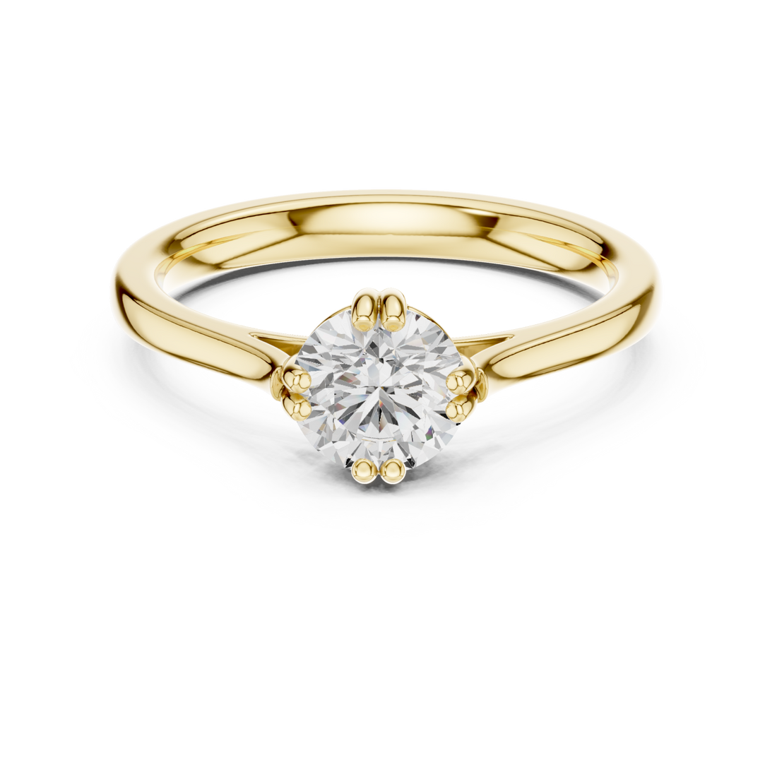 Gold Celestial Whisper Ring Right View