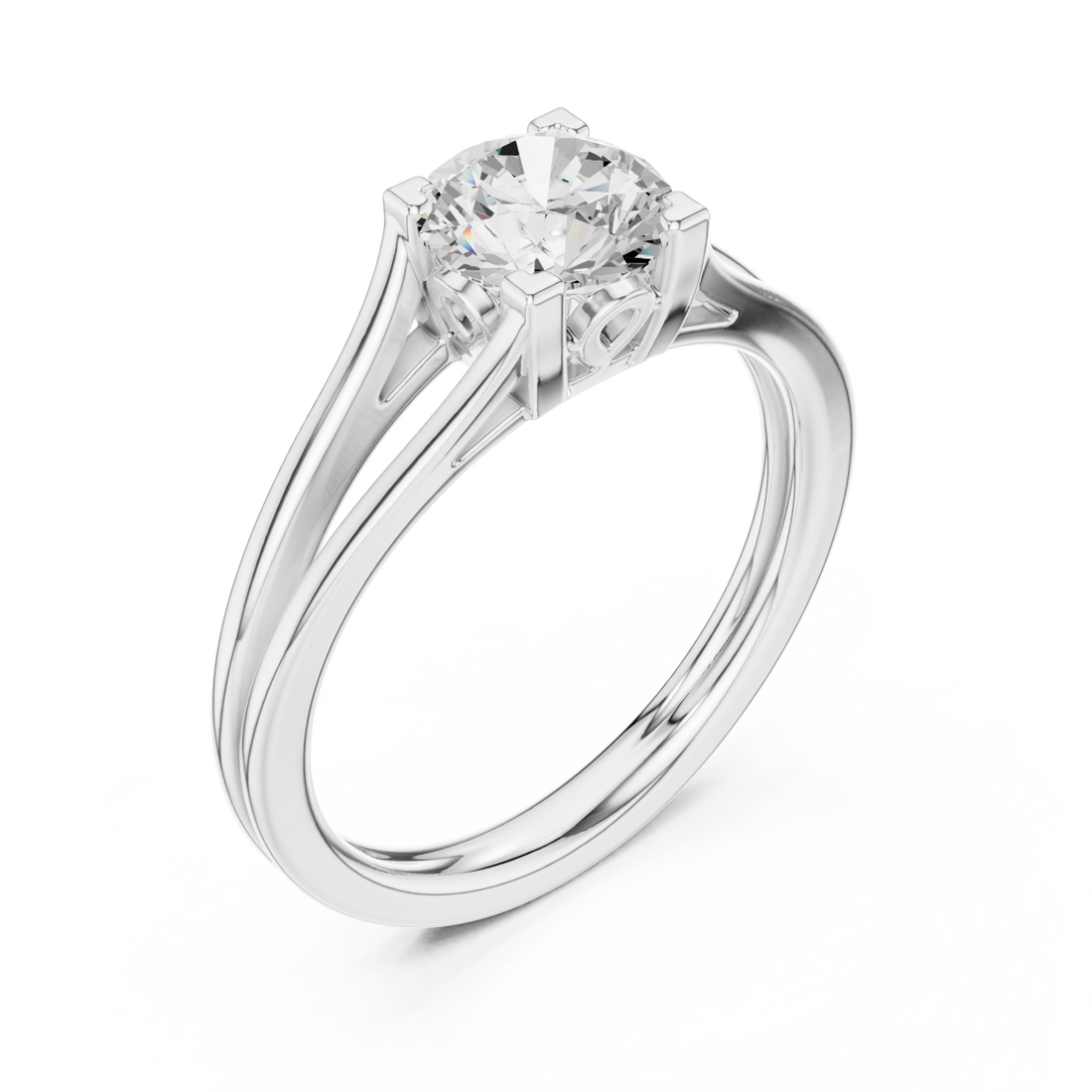  White Gold Everlight Promise Modern Ring Right View