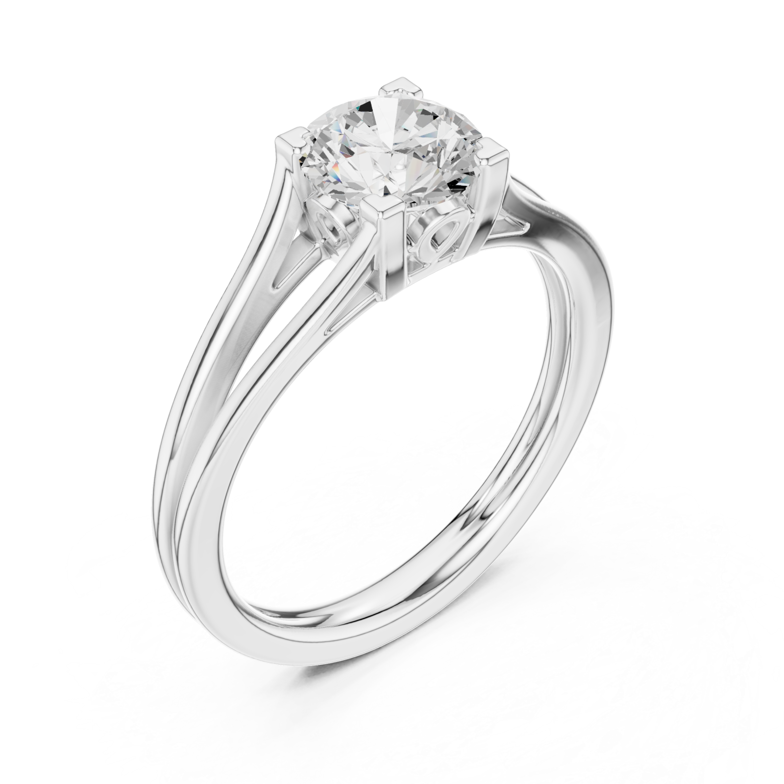  White Gold Everlight Promise Modern Ring Right View