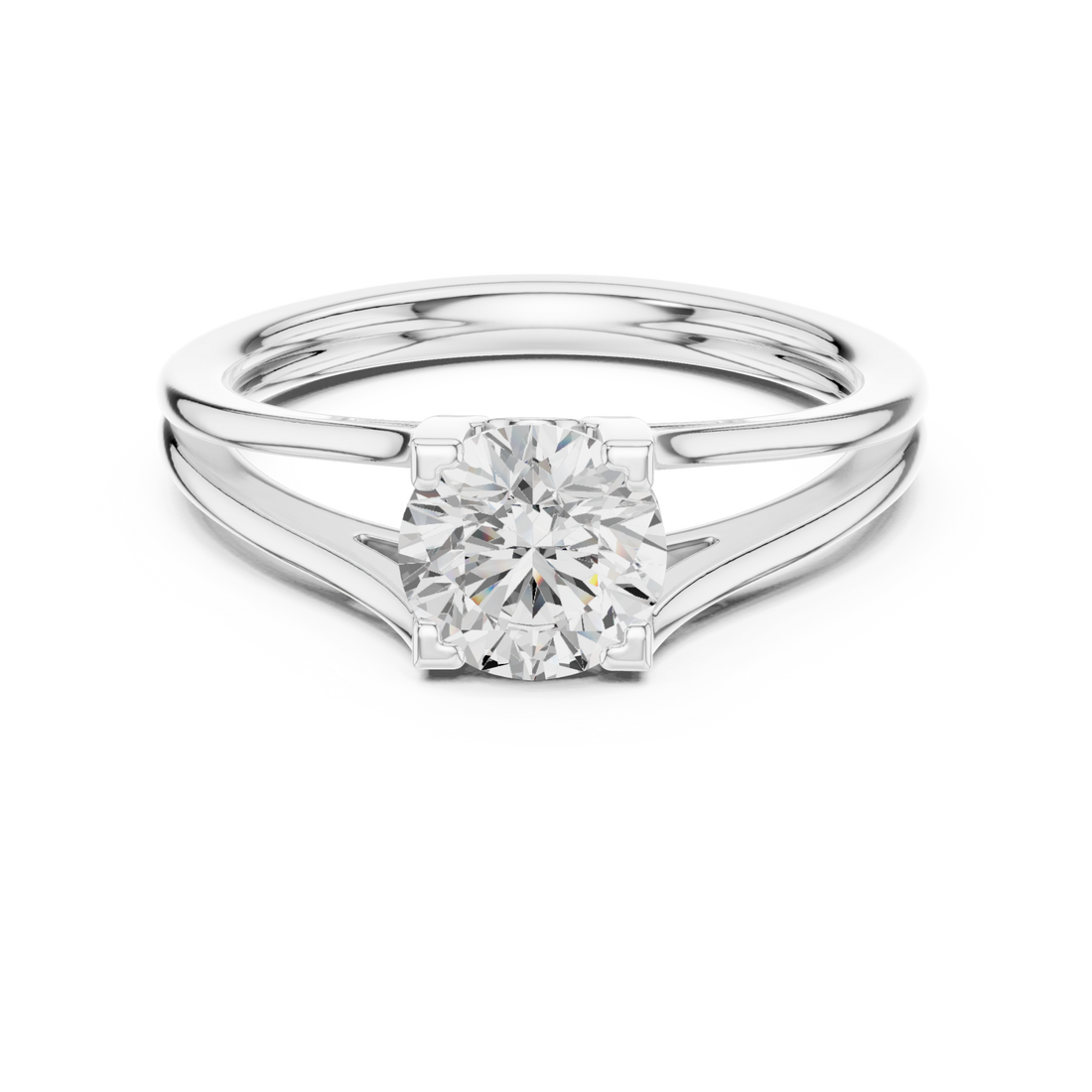  White Gold Everlight Promise Modern Ring Right View