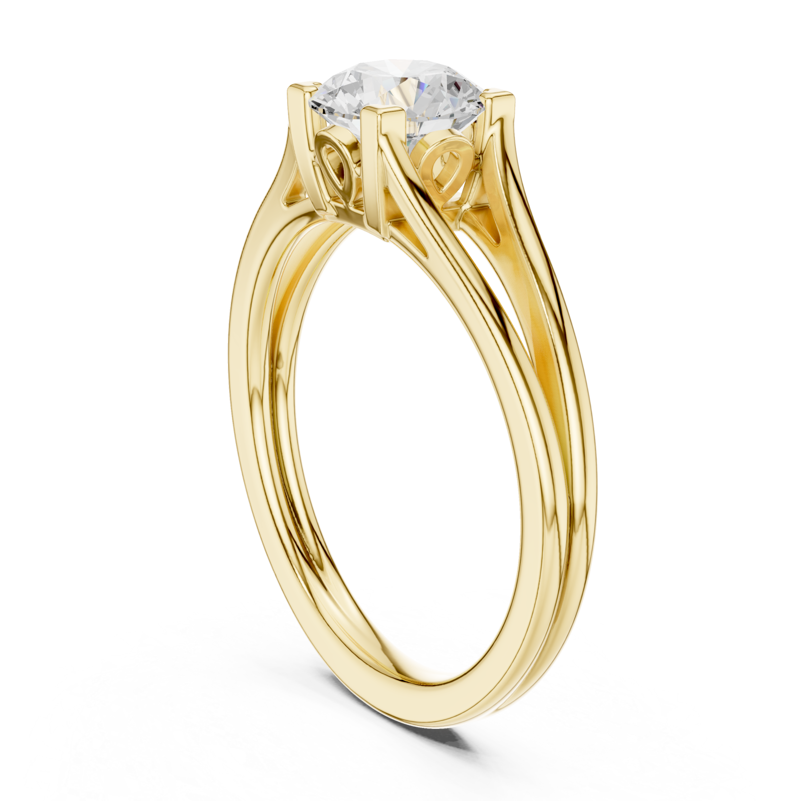 Gold Everlight Promise Modern Ring Left View