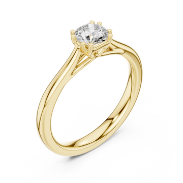 Gold Elegant Reverie Solitaire Right View